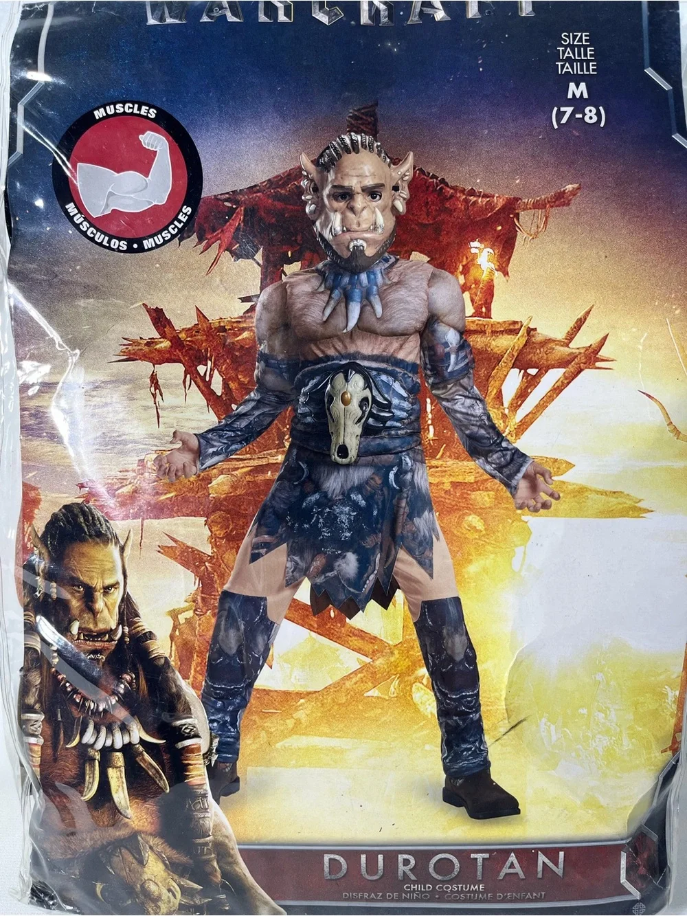 World of Warcraft Durotan Boys Halloween Costume Medium 7-8